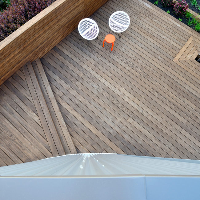 ash deck and fence
