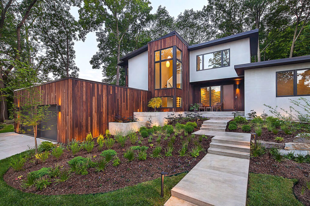 regency court private home with thermory ash cladding