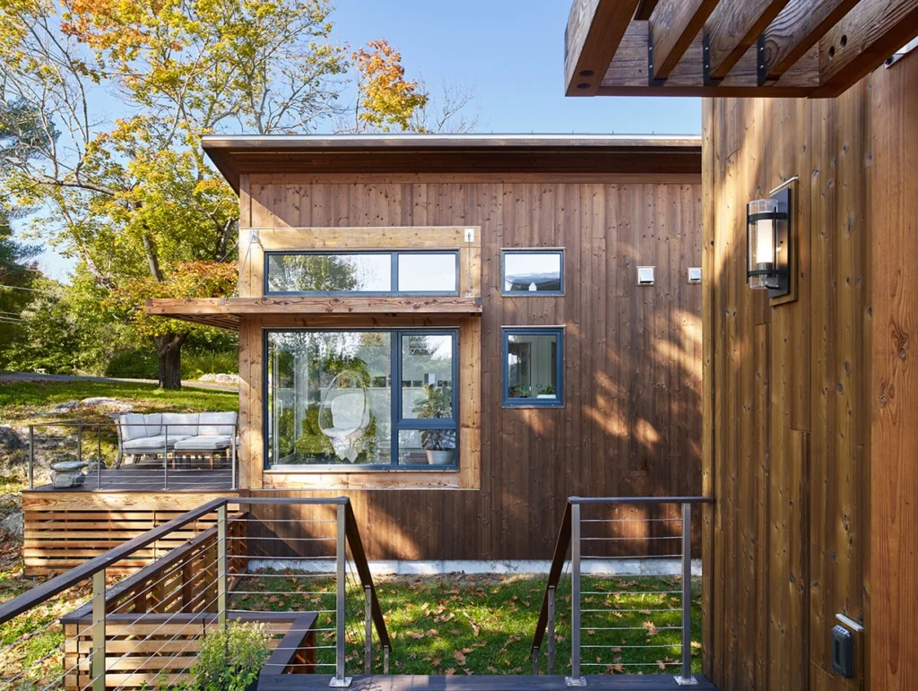 Kodiak Spruce Cladding by Thermory with Cutek oil finish