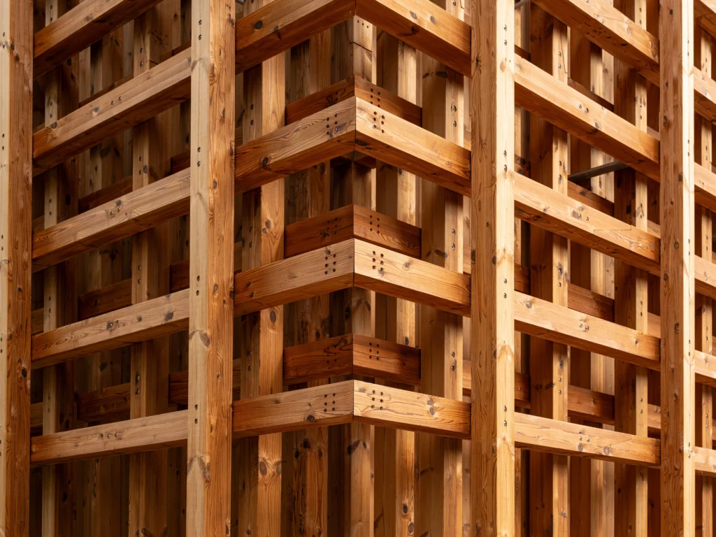 Thermory thermally modified Benchmark Pine posts in Estonia