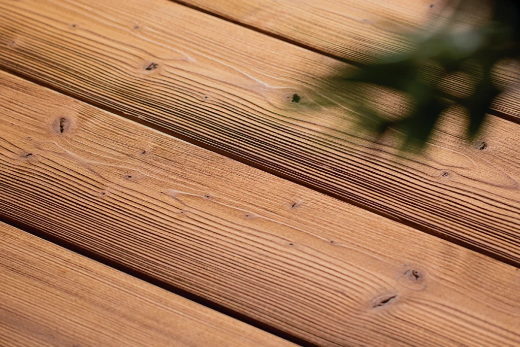 Close up of Kodiak Spruce decking