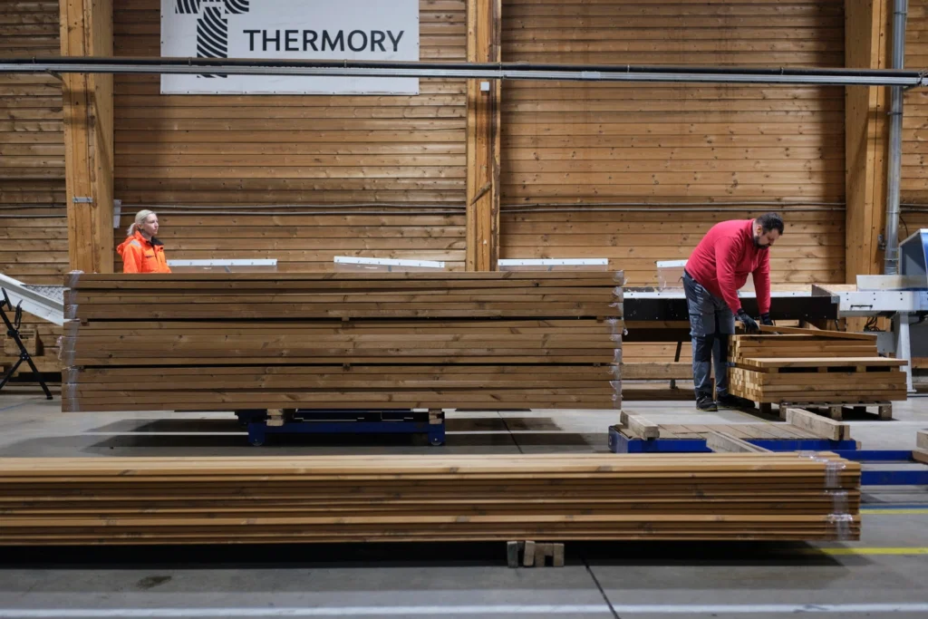 thermory wood at factory