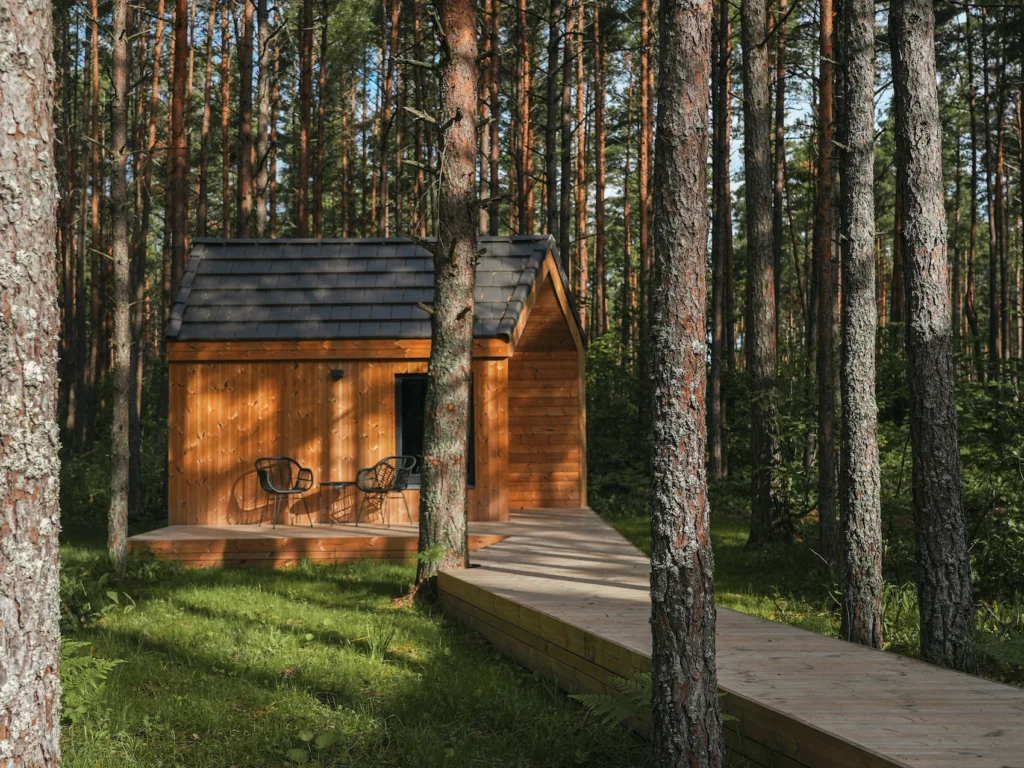 benchmark ash decking and cladding in Muhu forest