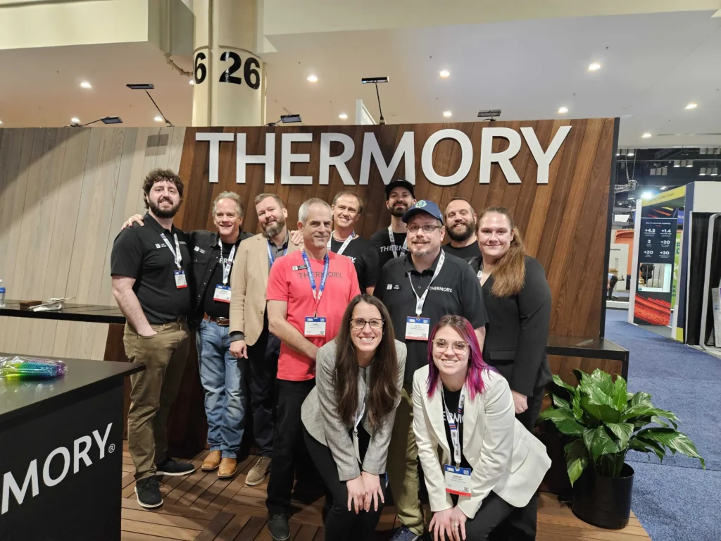 the thermory team at the international builder show