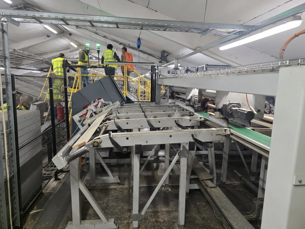 production machine at thermory factory