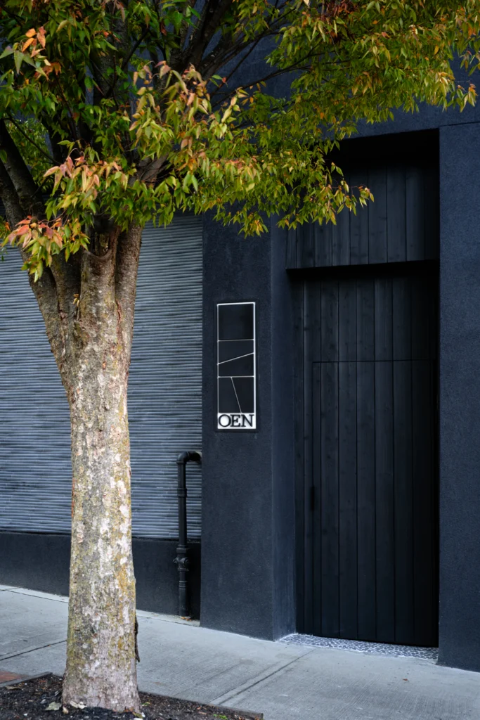 exterior front door made from ignite cladding of OEN Omakase