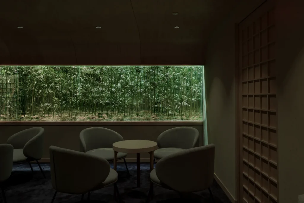 Lpunge with view of Bamboo at OEN Omakase
