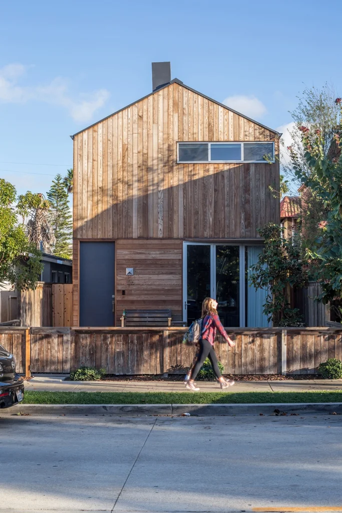 ash clad private home in California, a state with fire-safety regulations