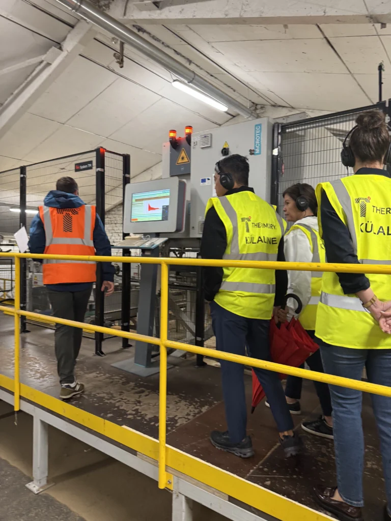 learning about machines at Reola factory