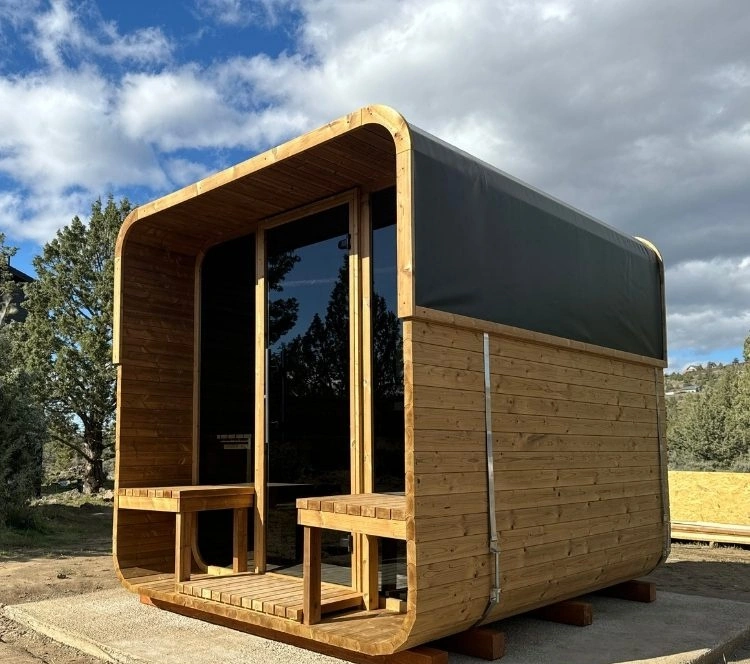 the first thermory No40 square sauna