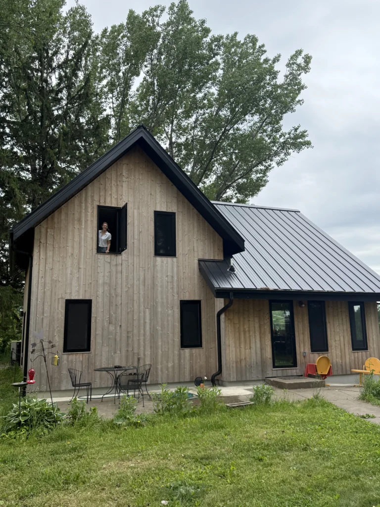 Ben Burger's house clad with Thermory Kodiak Spruce